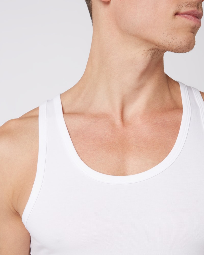Tanktop mit Lyocell-Anteil im 2er-Pack in weiß