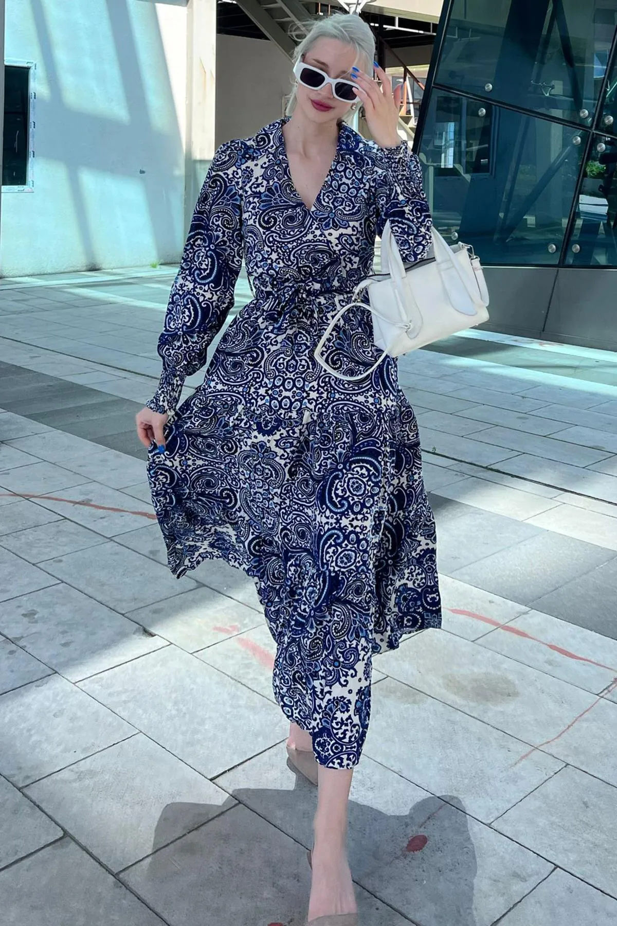 Madmext  Kleid - Blau - A-Linie