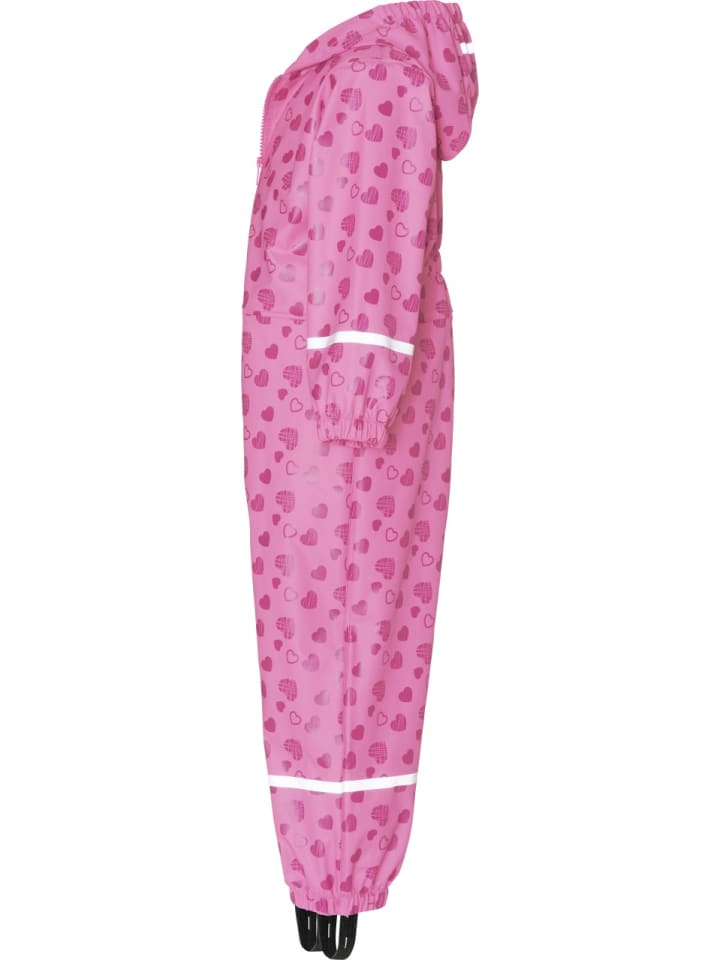 Playshoes Regen-Overall Herzchen allover in Pink günstig kaufen