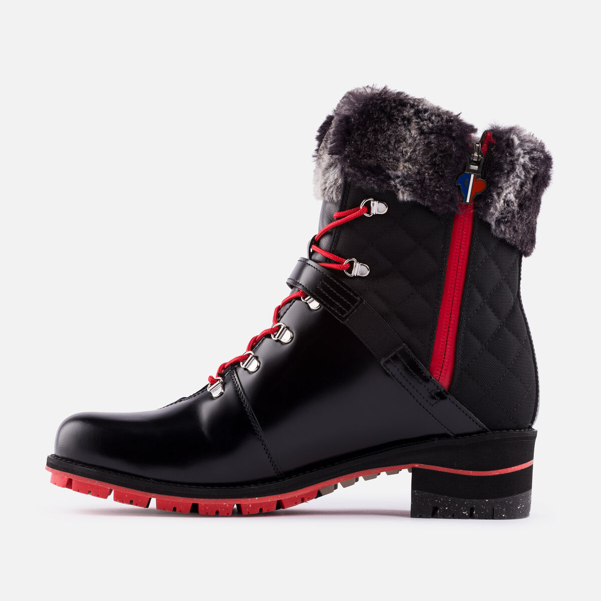 1907 Megeve Shiny Black Damenstiefel