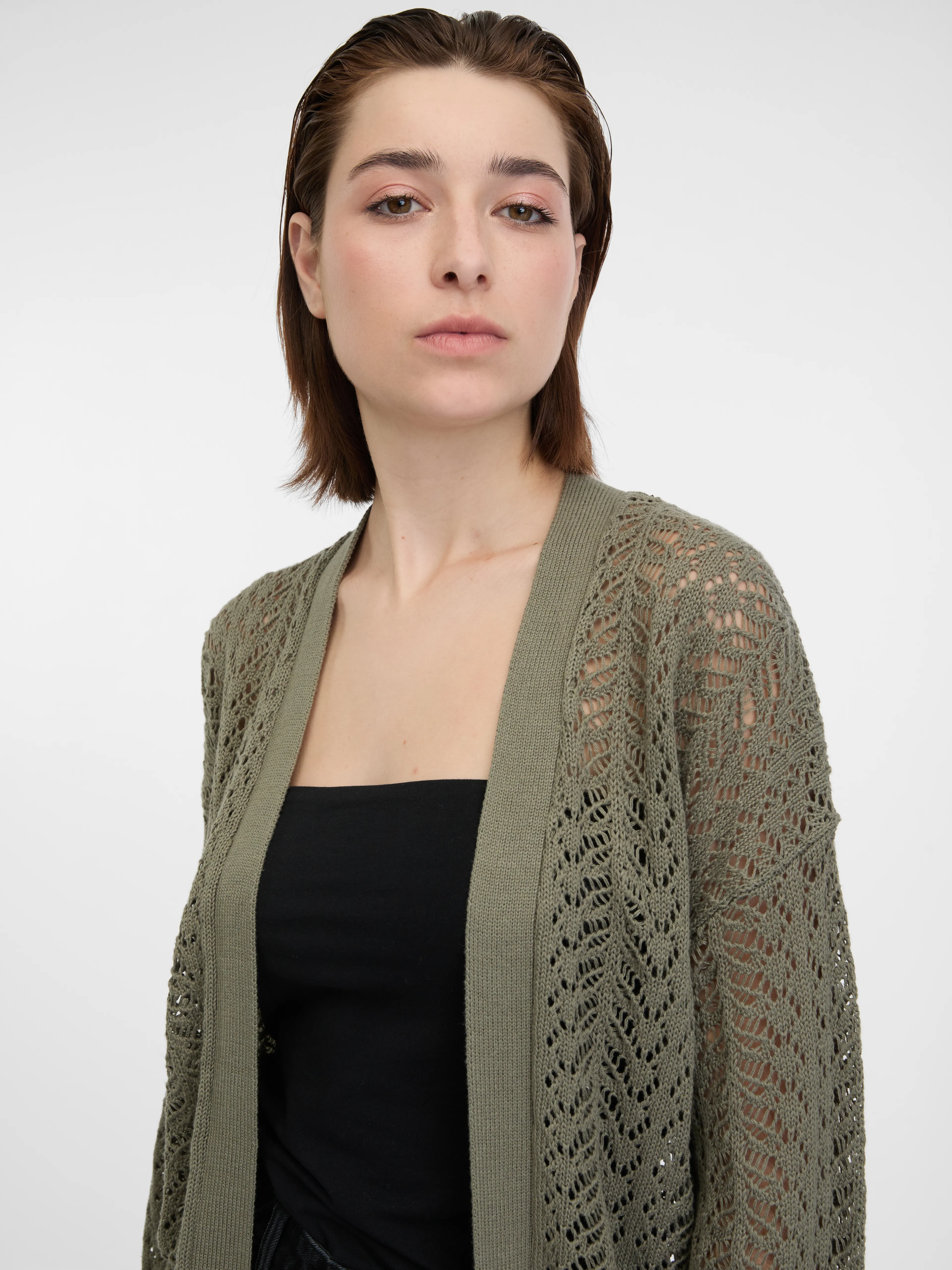 Khaki Damen Strickjacke ORSAY