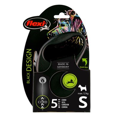 flexi Black Design Seil-Leine schwarz, 5 m