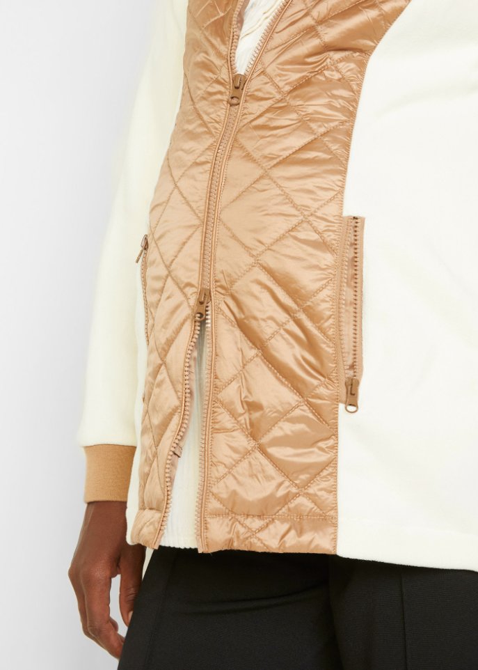 Teddyfleece-Umstandsjacke / Teddyfleece-Tragejacke