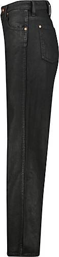 Wrangler Damen Jeans BARREL COATED BLACK Mom Straight Fit