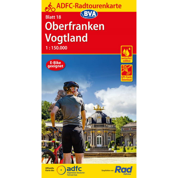 ADFC-RADTOURENKARTE 18 OBERFRANKEN /VOGTLAND 1:150.000 - Fahrradkarte