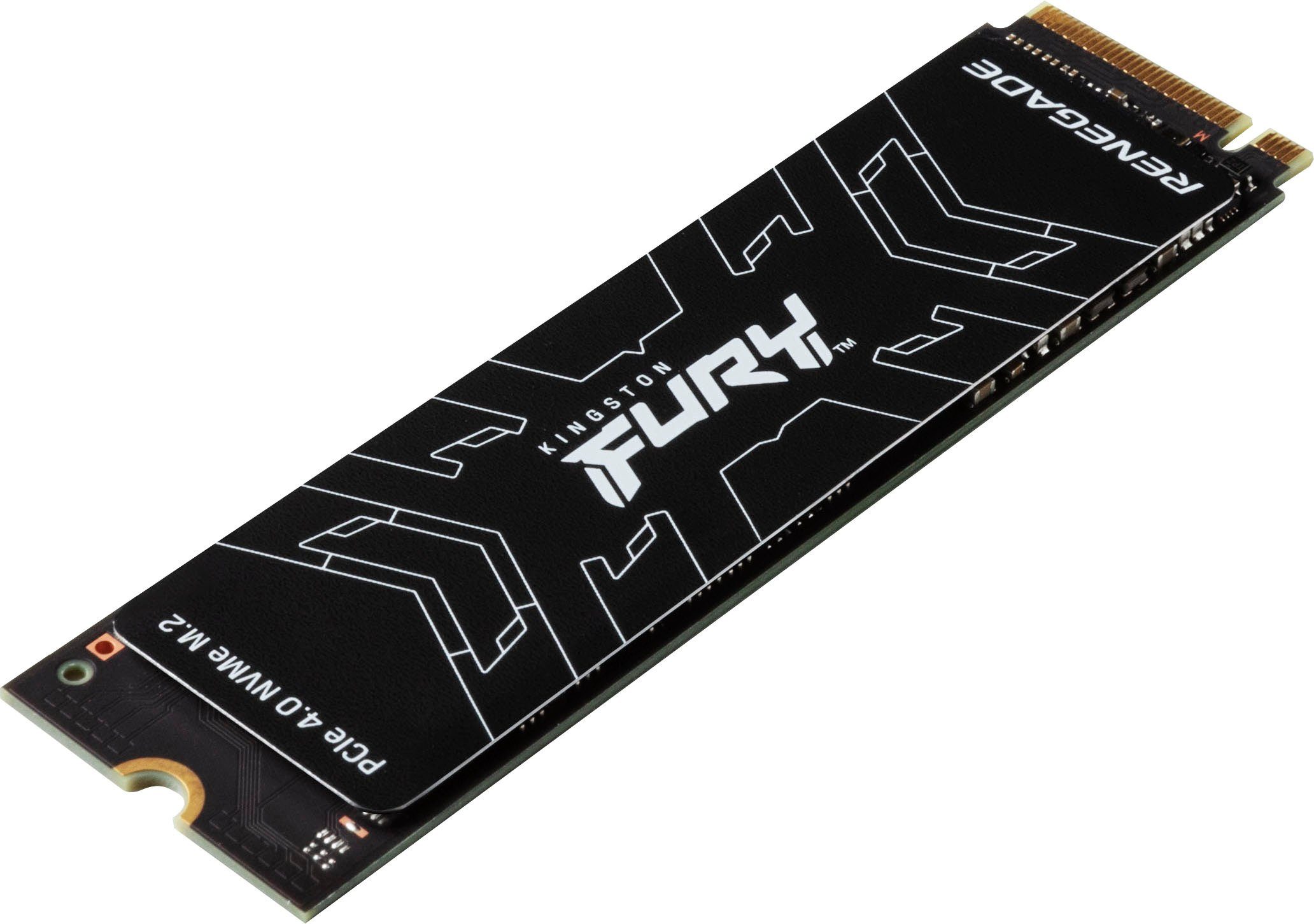 Kingston FURY Renegade PCIe 4.0 NVMe M.2 interne SSD (500 GB) 7300 MB/S Lesegeschwindigkeit, 3900 MB/S Schreibgeschwindigkeit