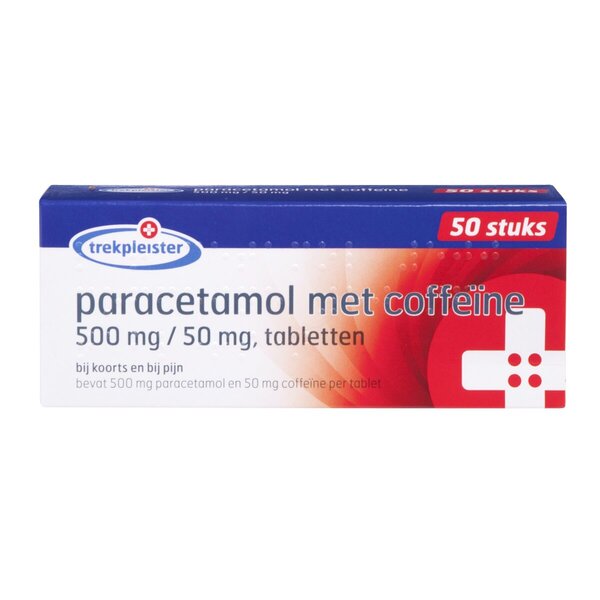 Trekpleister Paracetamol koffeinnel 500 mg / 50 mg tabletta Gyógyszer - 50 darab
