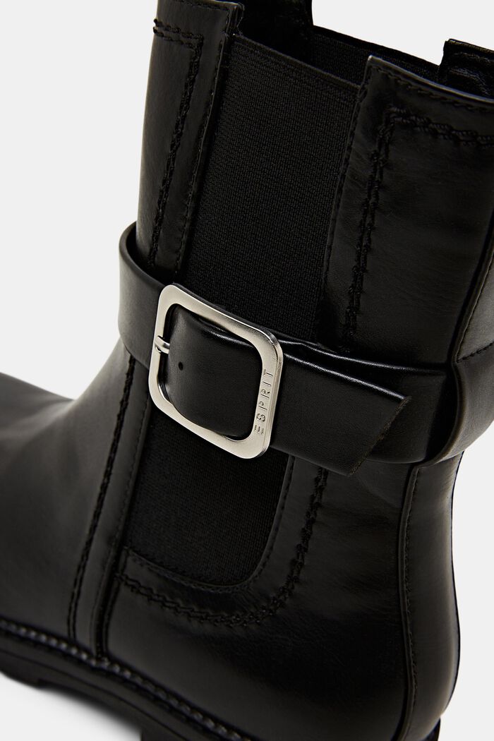 Chelsea Boots aus veganem Leder mit Schließe
