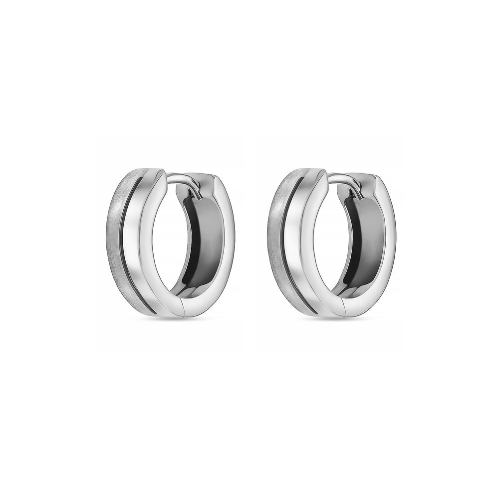 FAVS Créoles 925 Argent Boucles d'oreilles