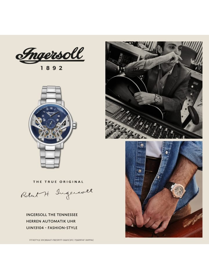 Ingersoll Armbanduhr Ingersoll The Tennessee silber groß (ca. 45mm) günstig kaufen onesize