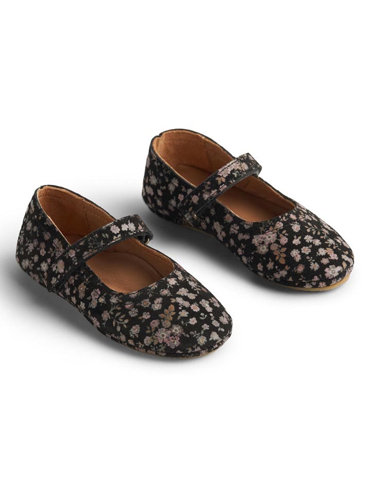 Wheat Leder-Ballerinas in Schwarz günstig kaufen