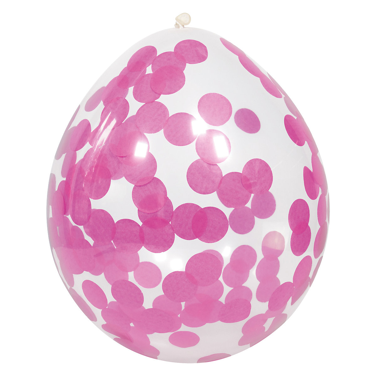 Konfettiballons pink 30 cm, 4 Stück