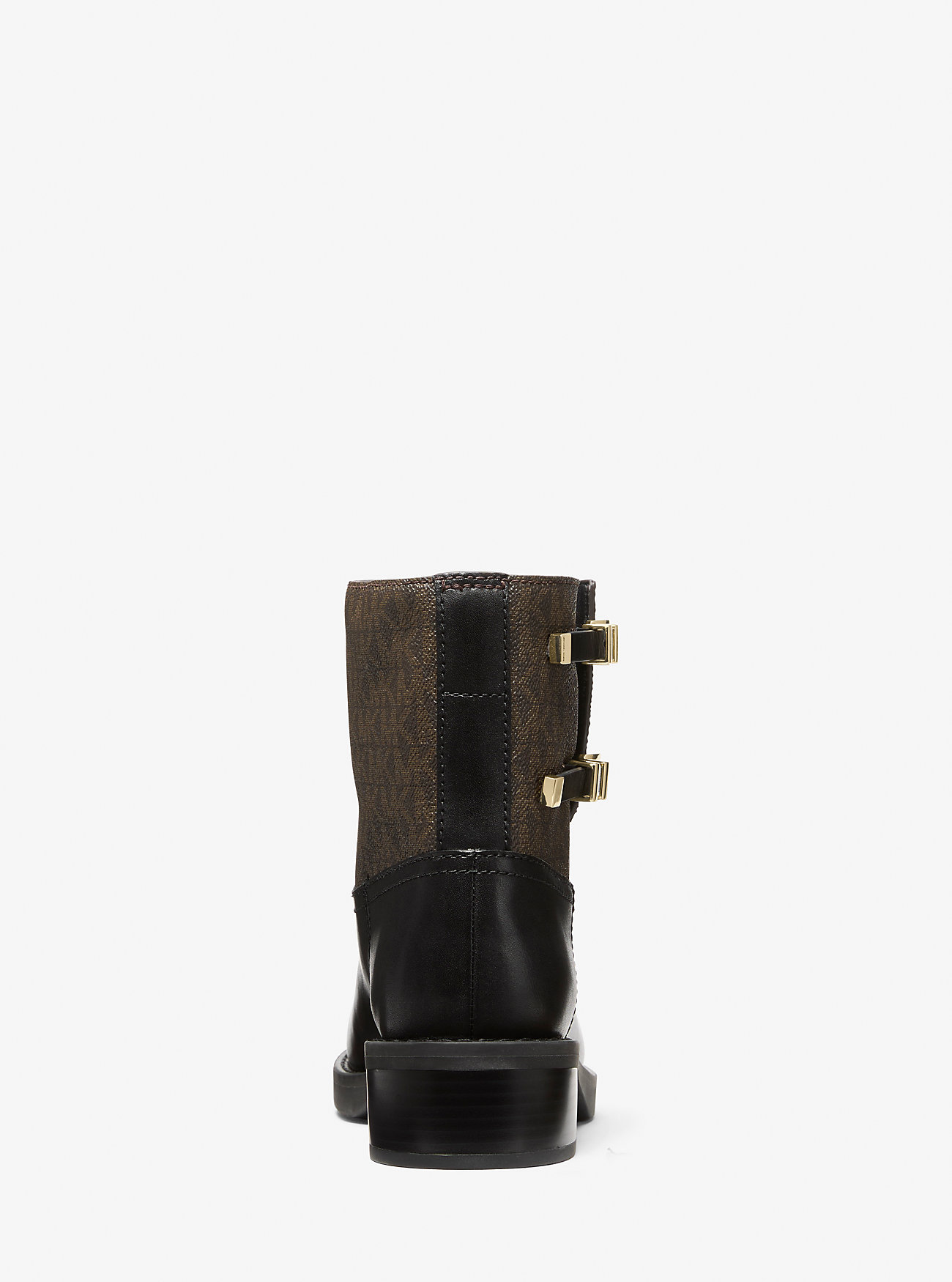 Stivaletto alla caviglia Darrington in pelle con logo distintivo - MARRONE/NERO