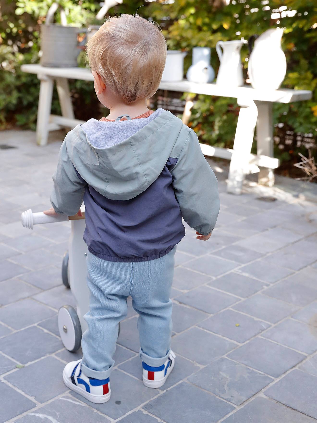 Vertbaudet Baby Jeans aus Light-Denim - dunkelblau