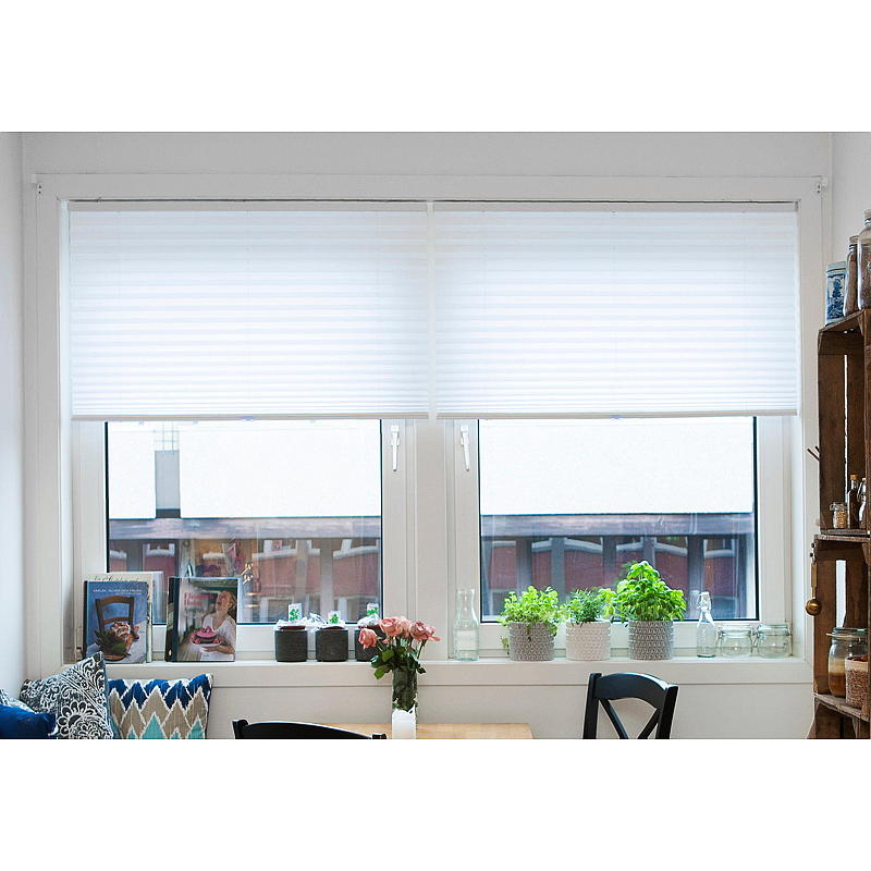 DUOTEX Plissegardin 90x210 cm trådløs grå