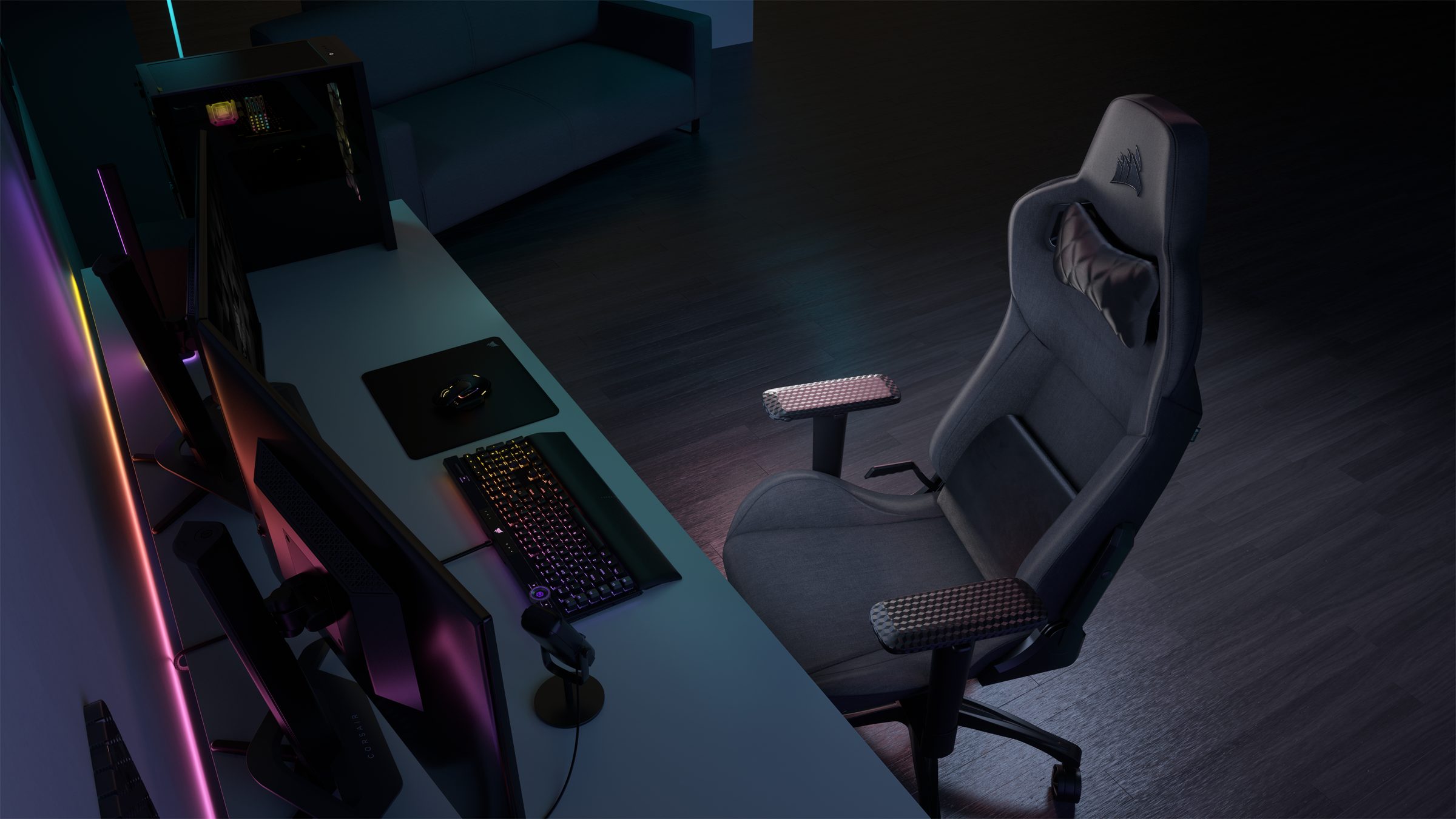 Corsair Gaming Chair T3 Rush (2023) - Charcoal