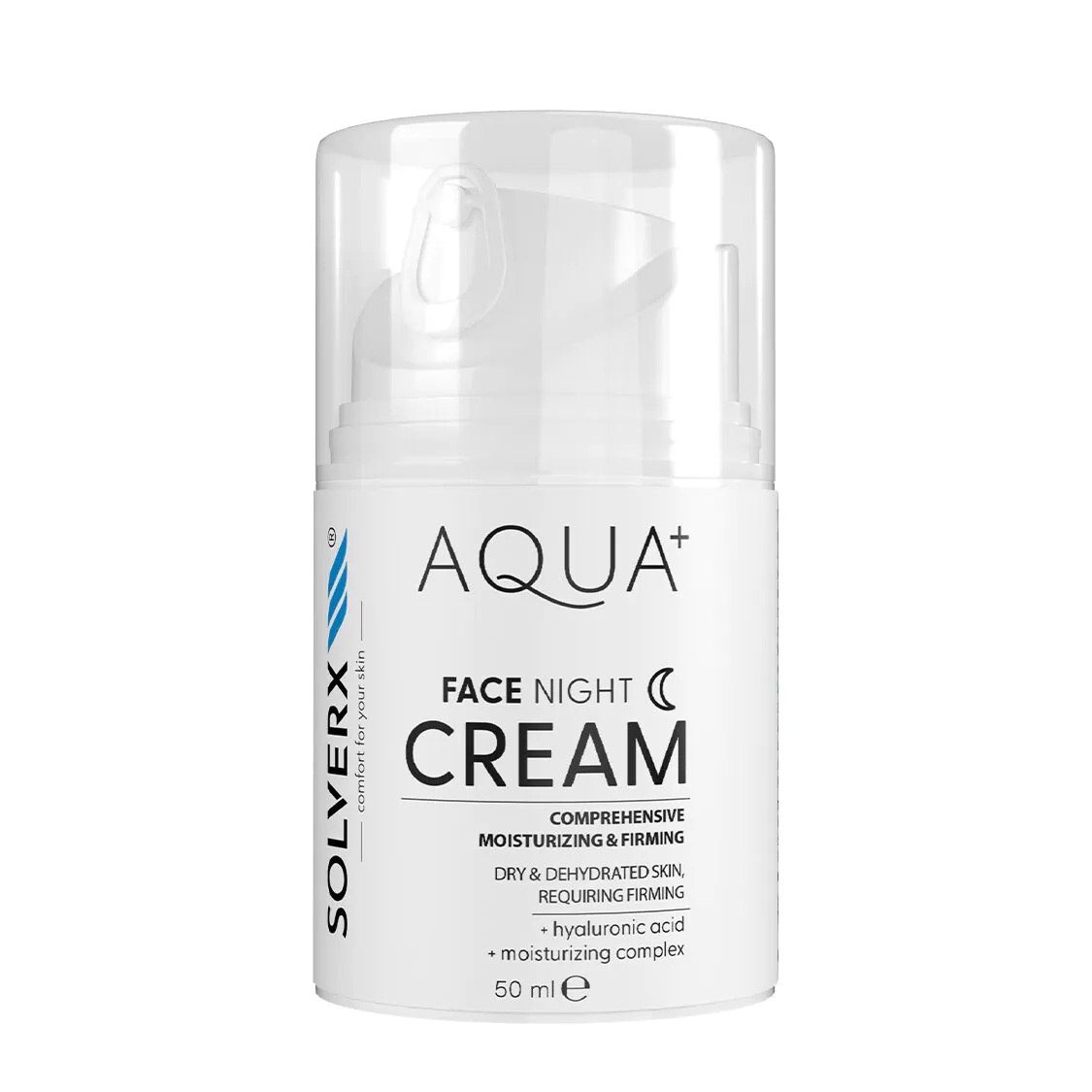 Solverx Aqua+ Nat Ansigtscreme