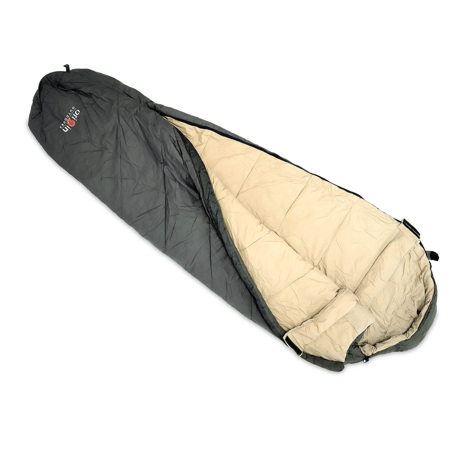 Schlafsack Frostfall Performance oliv-grau