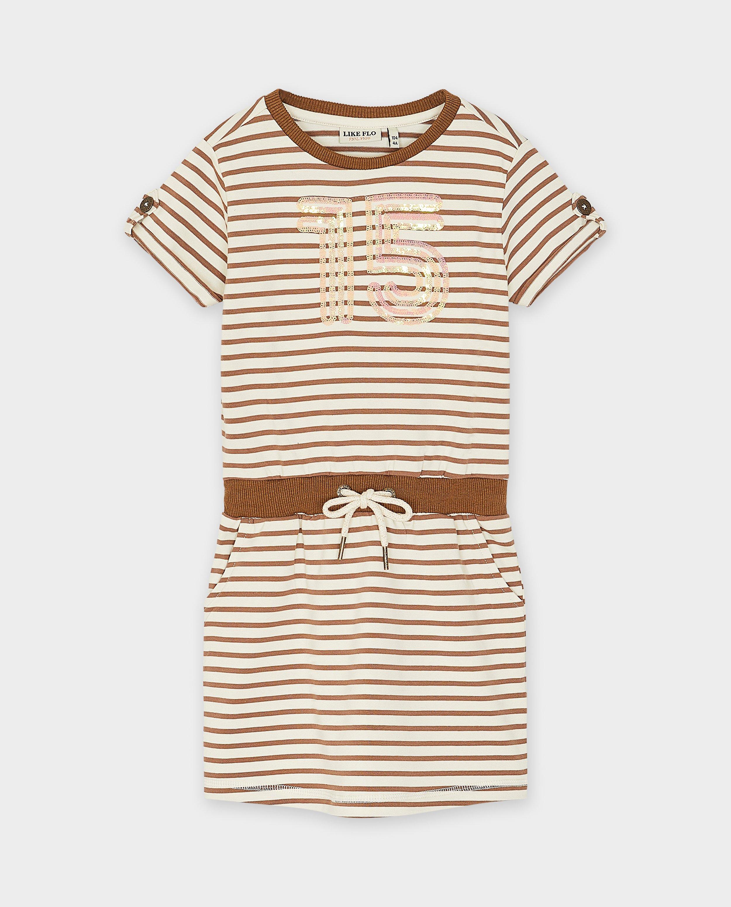 Rochie Likeflo cu dungi maro