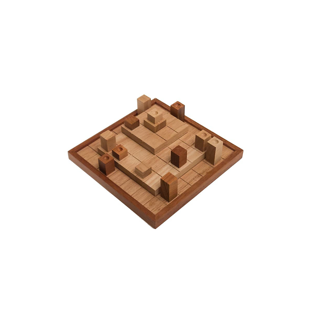 INDUKTO - Gesellschaftsspiel für 2 Personen, Familienspiel, Brettspiel aus Holz