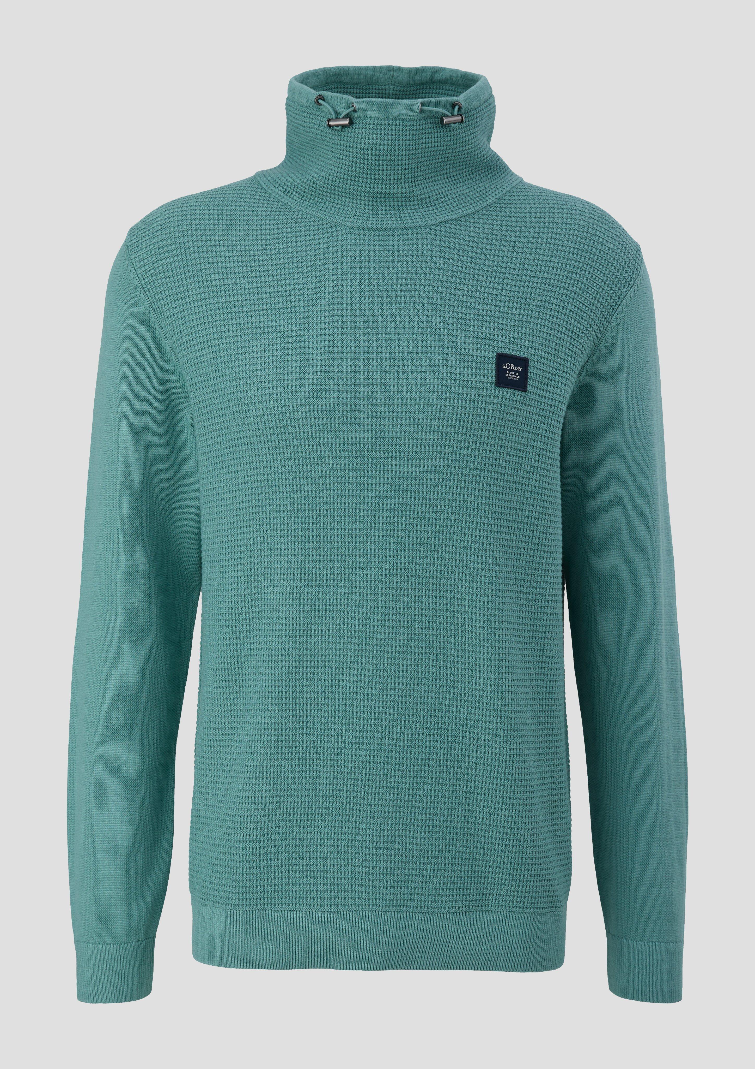 Strickpullover mit Jersey-Ärmeln  2137428-6557