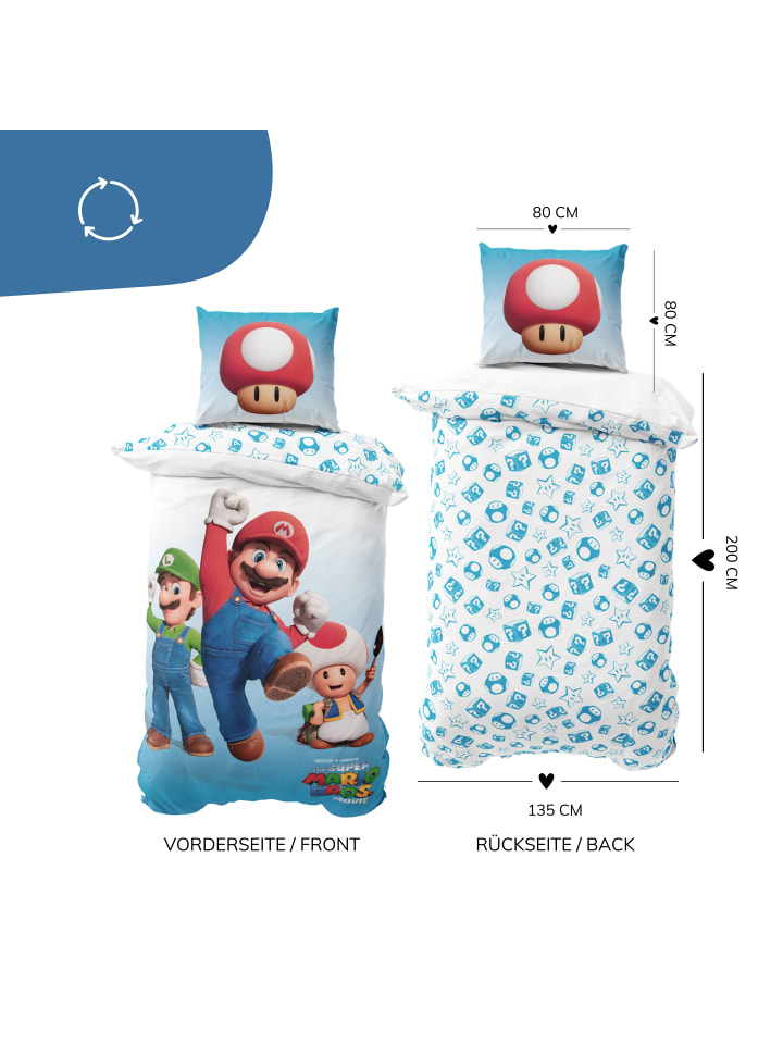Super Mario Bettwäsche-Set 