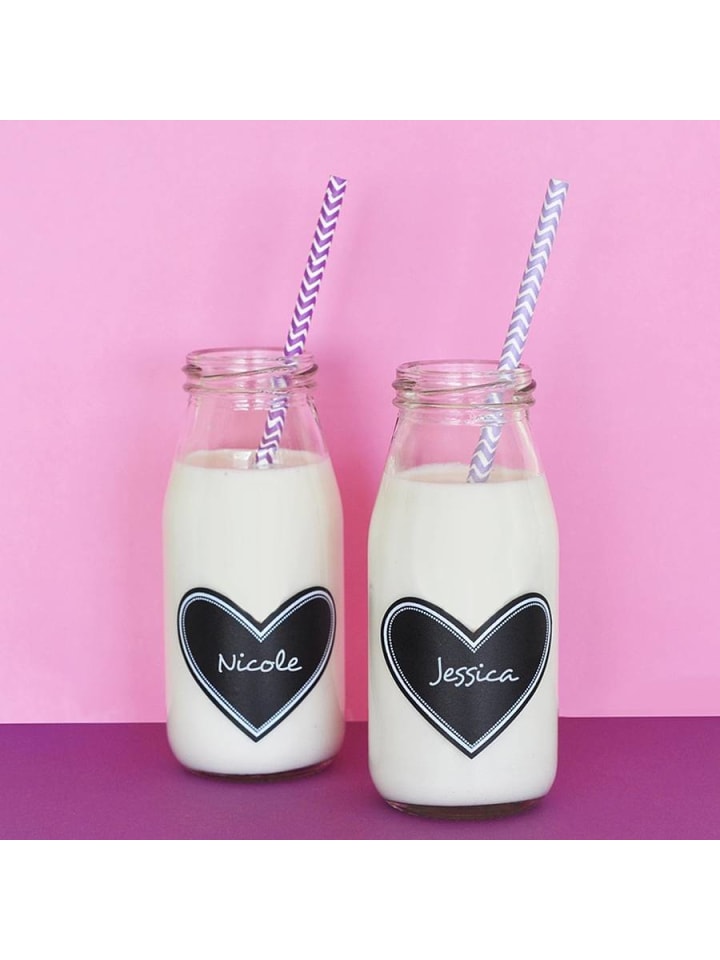MeinVIPShop Tafelfolie Beschriftbare Klebefolie 4er Set in Schwarz  günstig kaufen onesize