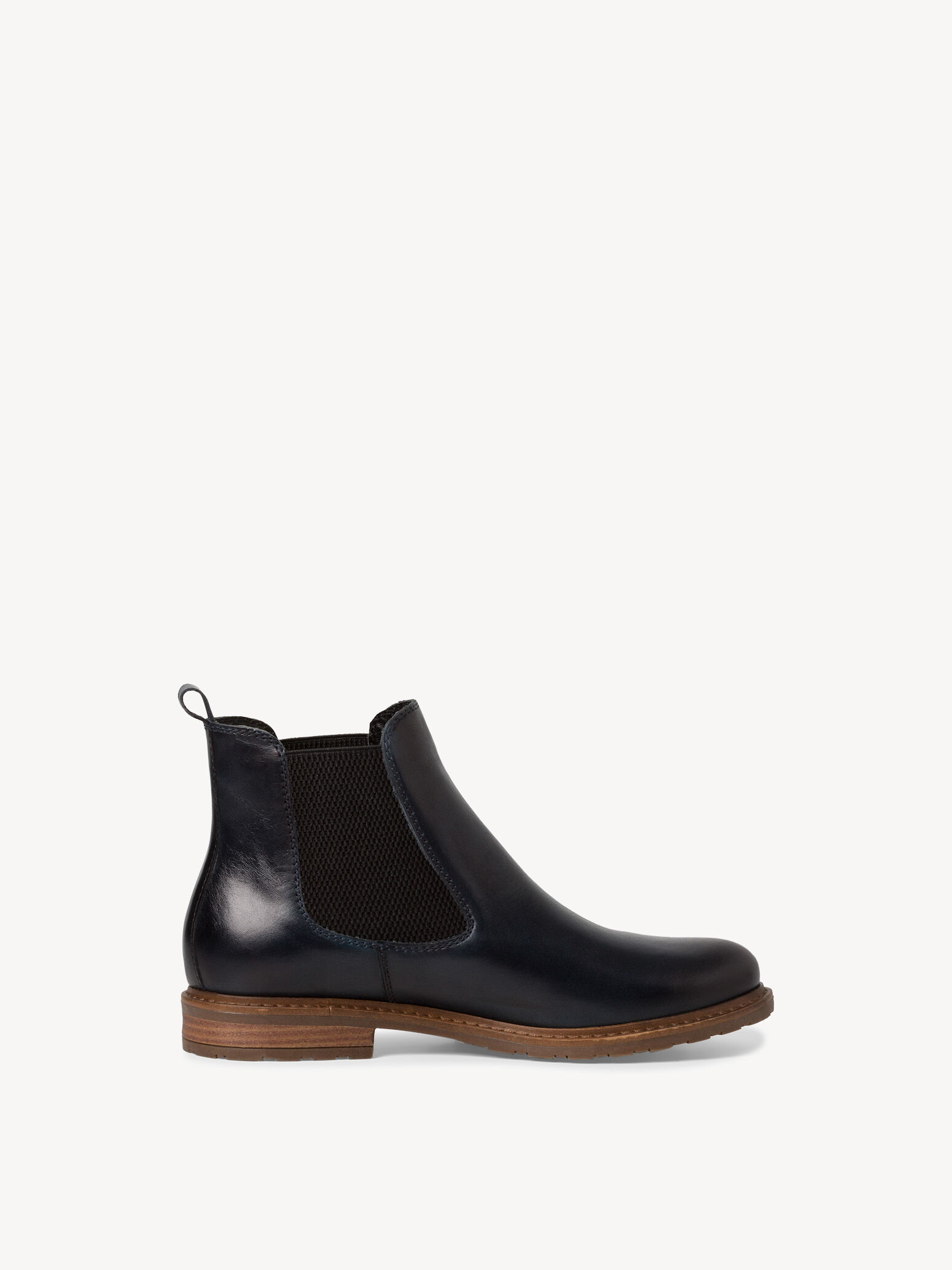 Bottine Chelsea en cuir - bleu