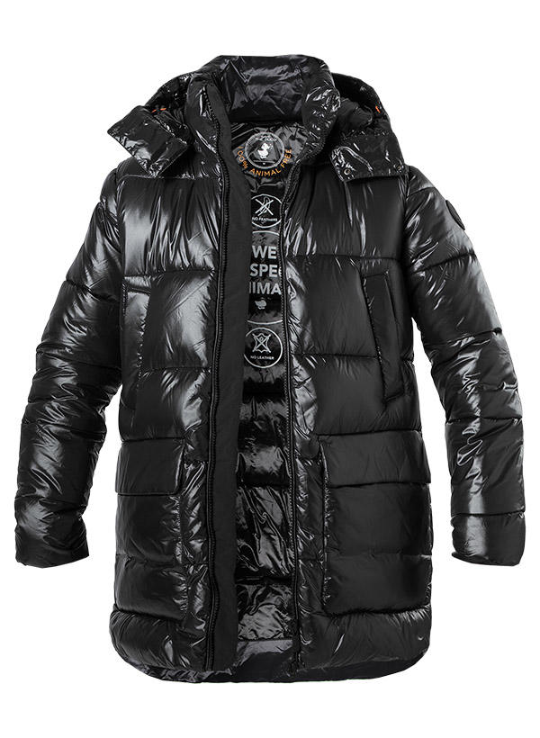 SAVE THE DUCK, Steppjacke, Mikrofaser PLUMTECH®, schwarz