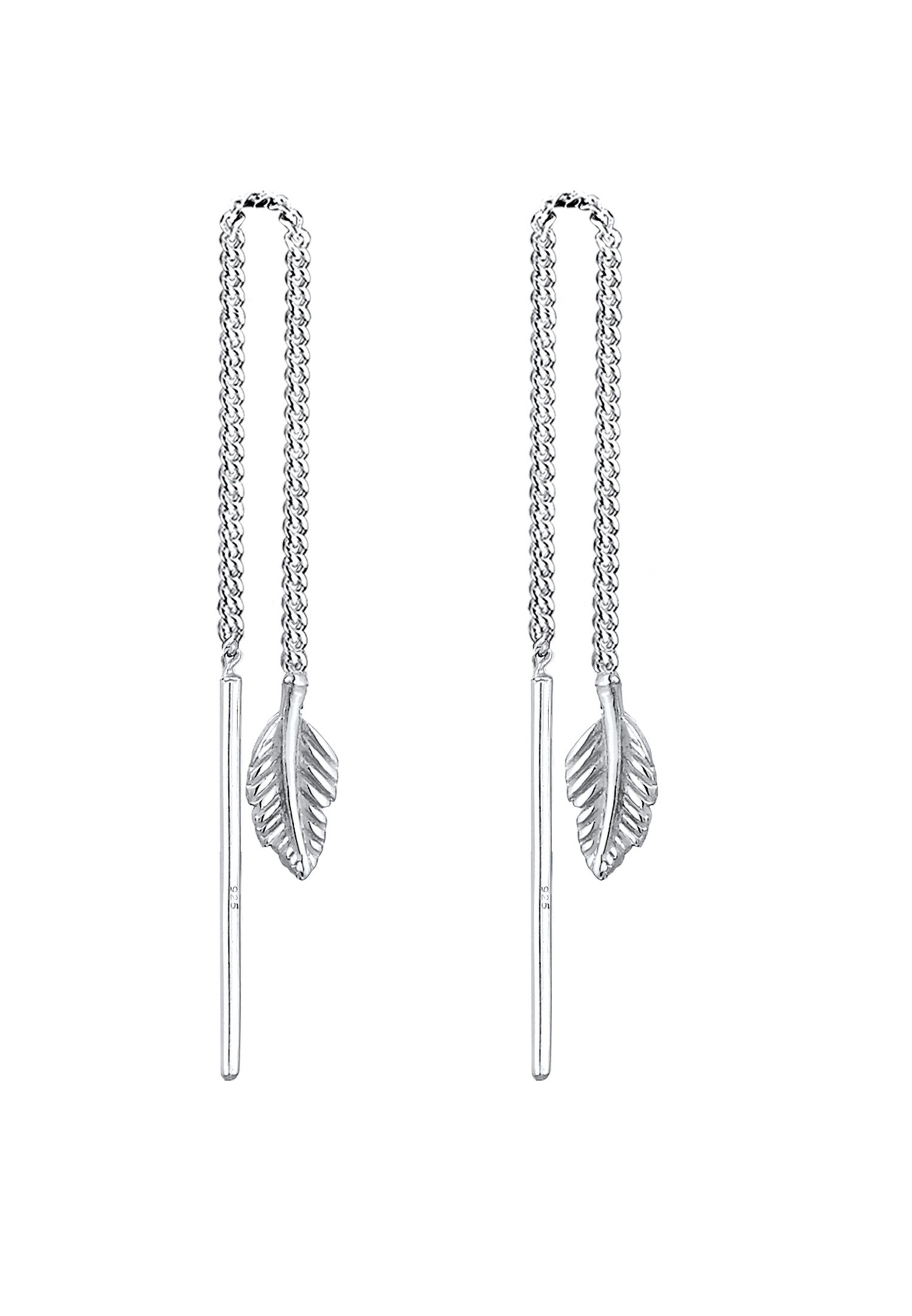 Orecchini a cerchio Elli Plume da donna - Argento sterling (925/1000)
