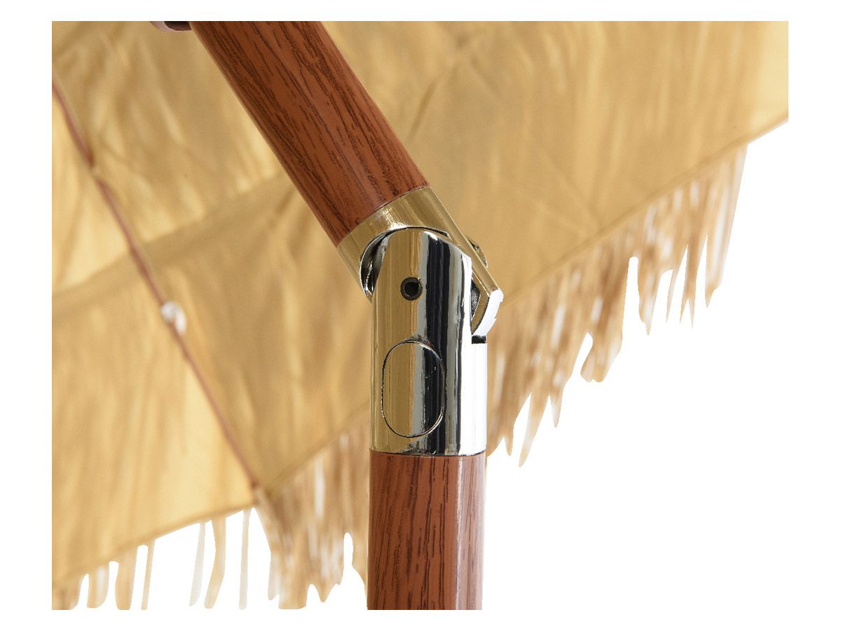 Outdoor Naturfarbener Polyester Sonnenschirm