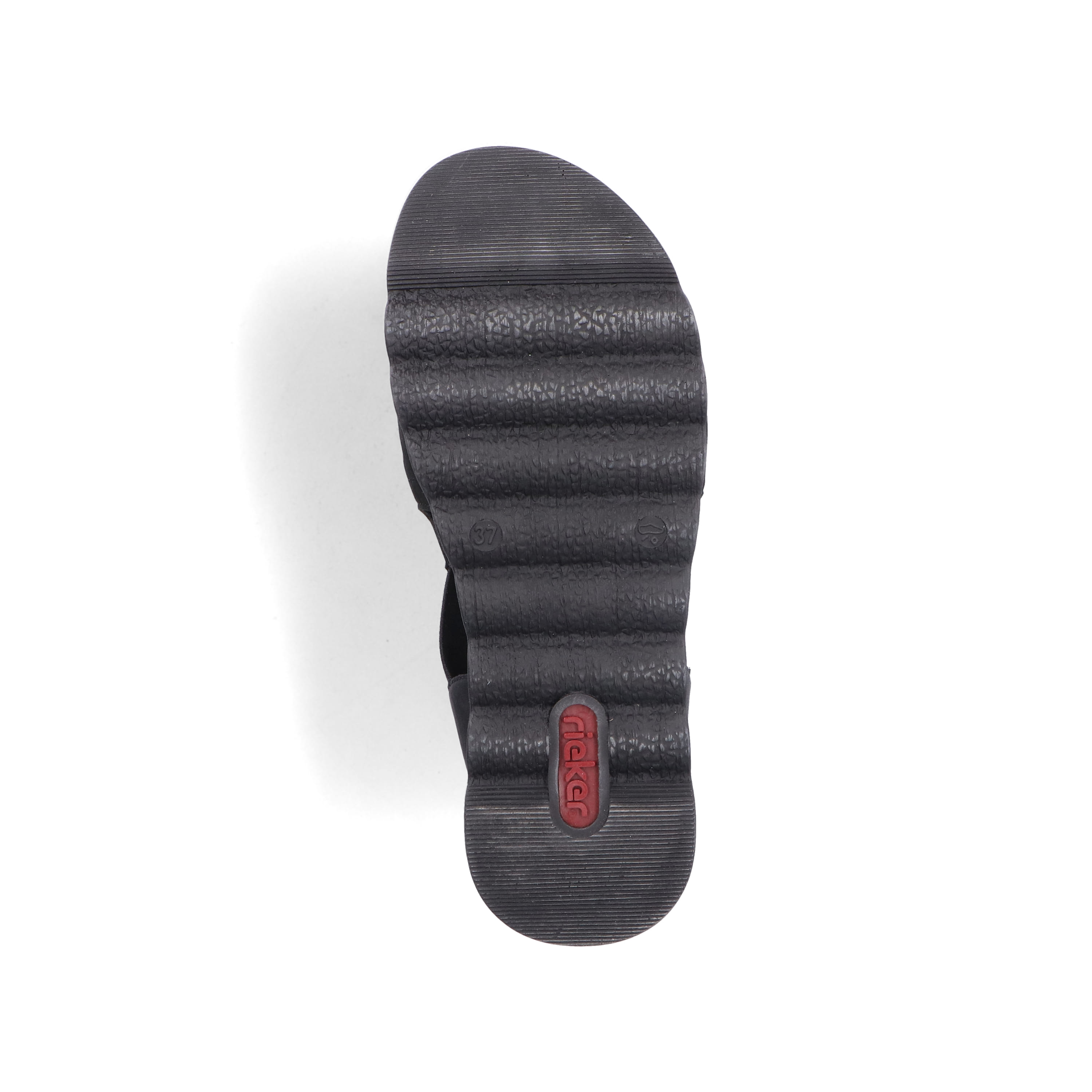 Rieker Damen Riemchensandalen asphaltschwarz