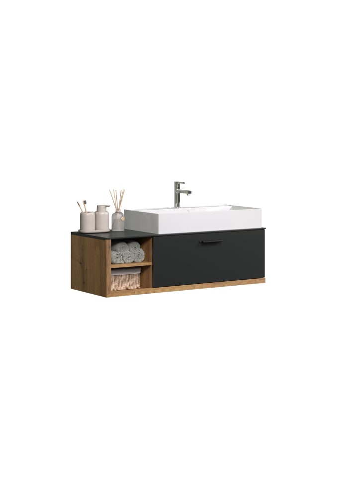 ebuy24 Waschbeckenunterschrank Synnax Grau 120 x 45 cm günstig kaufen onesize