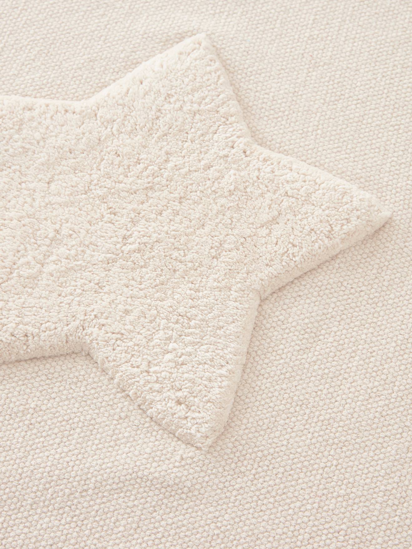 Tapis rectangle relief lune et étoiles Luna beige