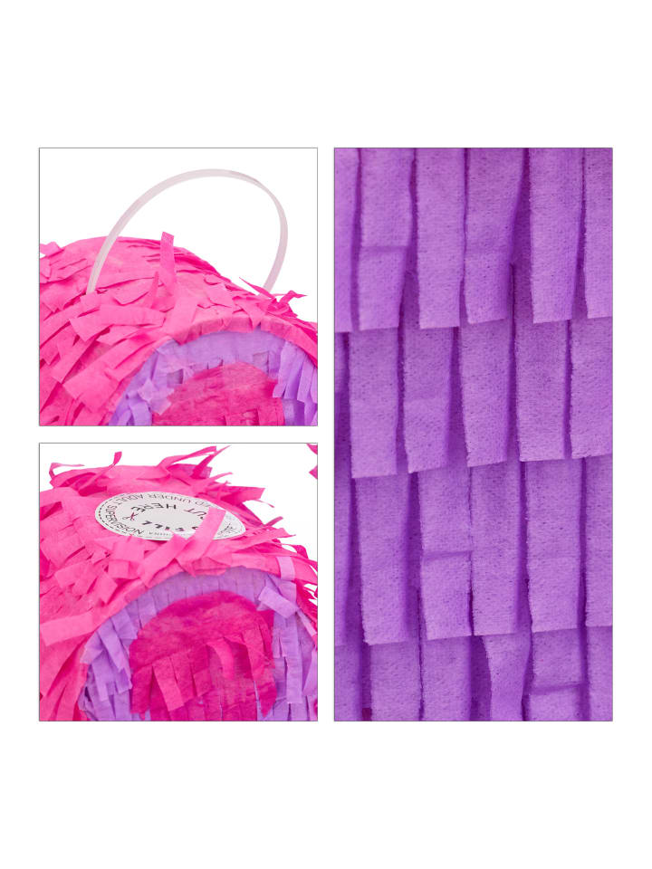 relaxdays Pinata Krone in Lila/Pink günstig kaufen onesize