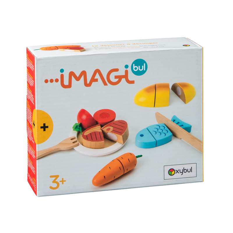 Set de déjeuner en bois à découper Oxybul