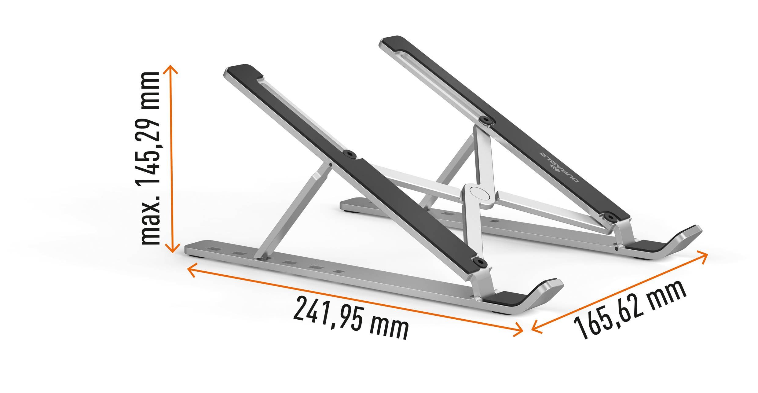 DURABLE FOLD Wandhalterung, (Durable Tischständer für Laptop/Tablet bis 15