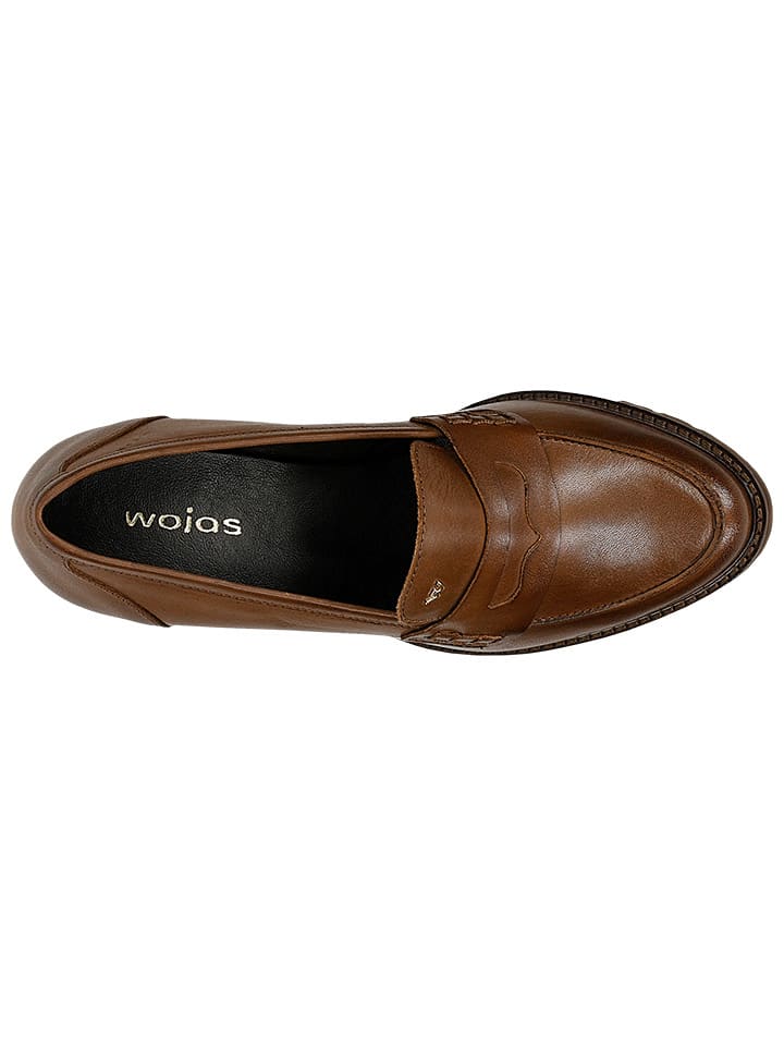 Wojas Leder-Pumps in Hellbraun günstig kaufen