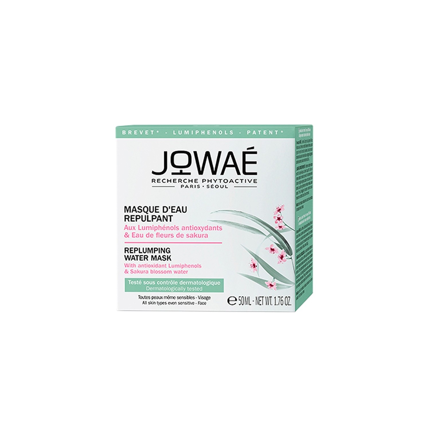 Jowaè Plumping Water Mask z wodą z kwiatów sakury
