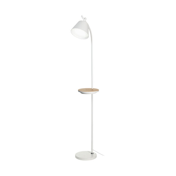 LED-CCT-Stehlampe mit Wireless Charging, 161 x Ø 25,5 cm