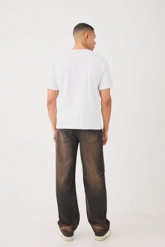 T-Shirt mit abstraktem Print