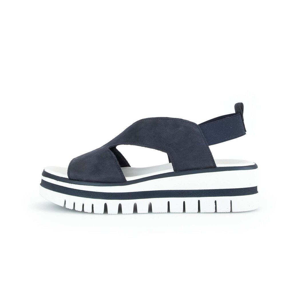 Gabor fashion Plateau Sandale blau