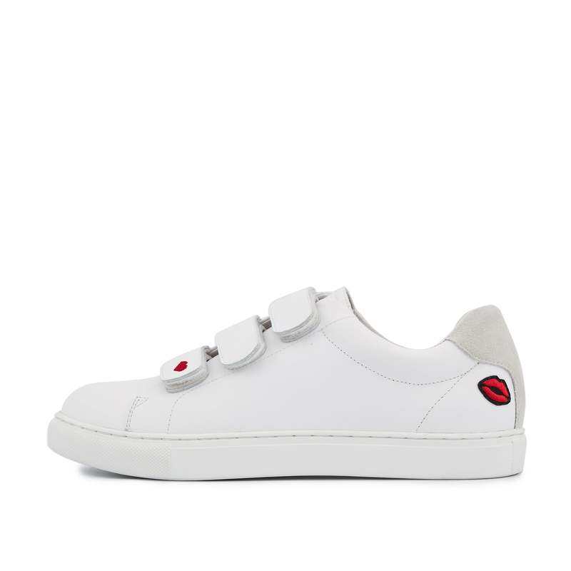 Baskets en cuir Edith liebe blanc/noir