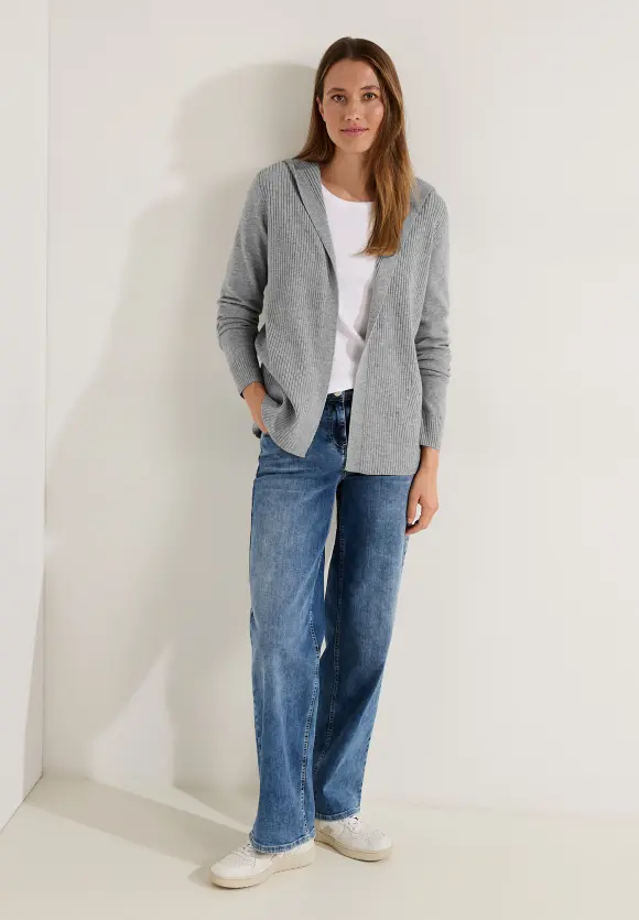 CECIL Strickjacke mit Kapuze
