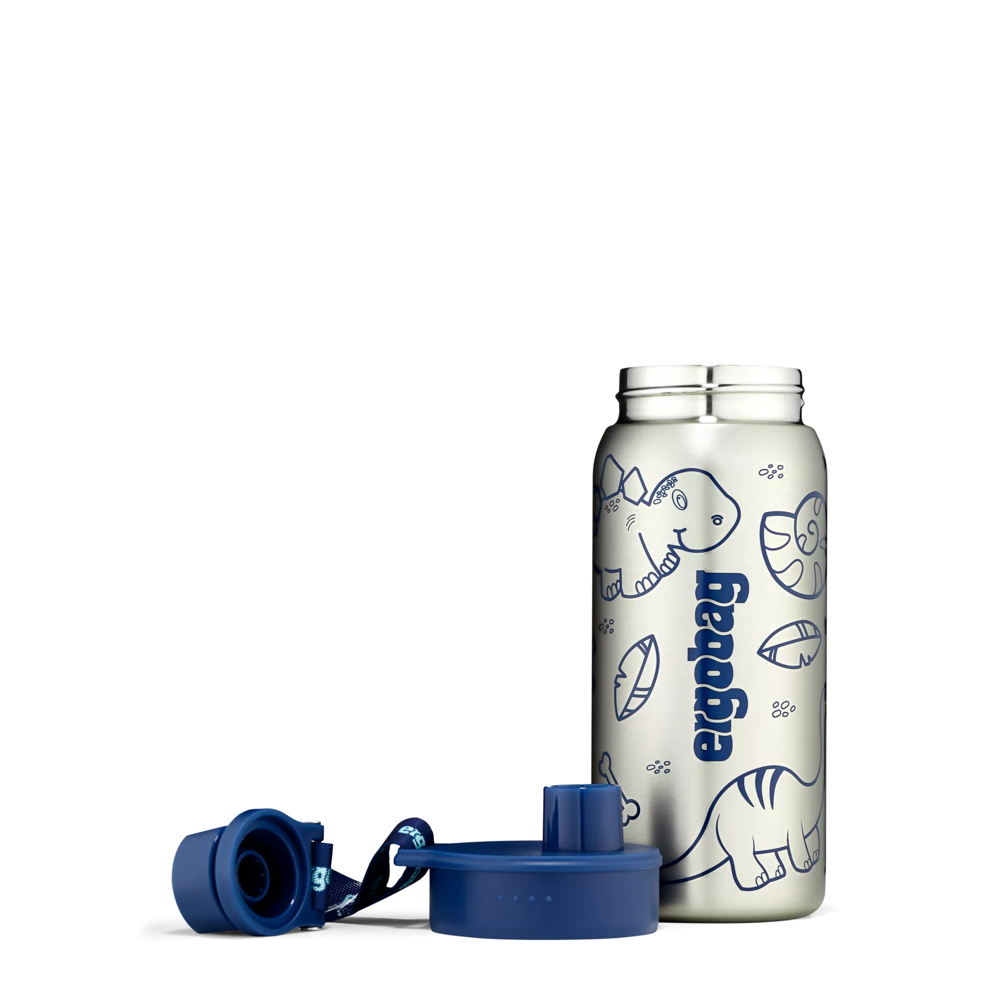 ergobag Edelstahl Trinkflasche Blau