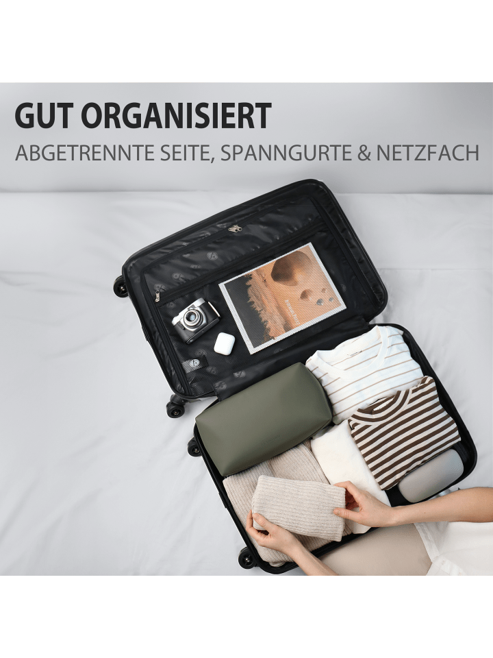 FERGÉ Kofferset Hartschale 3-teilig Hartschale 3 teilig Koffer Set Marseille in blau günstig kaufen onesize