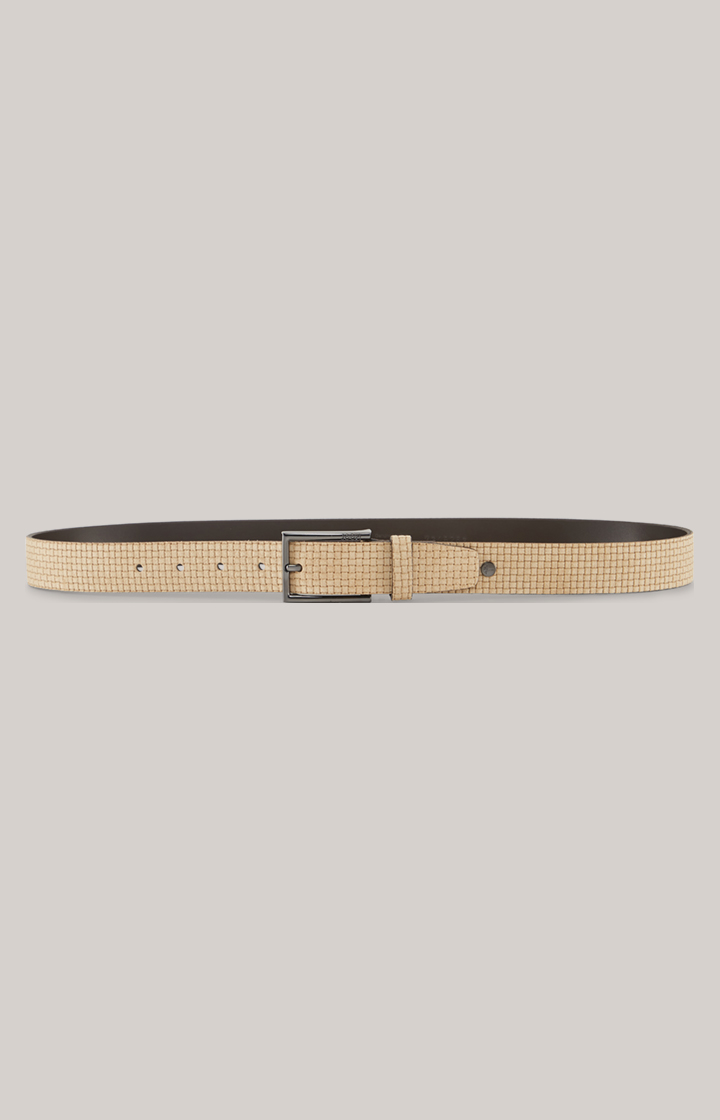 Ledergürtel in Beige