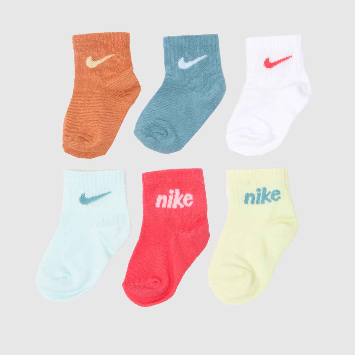 Nike multifärgade barnstrumpor 6-pack