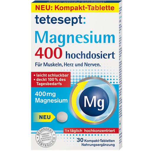 TETESEPT Magnesium 400 hochdosiert Tabletten  30 St  Tabletten