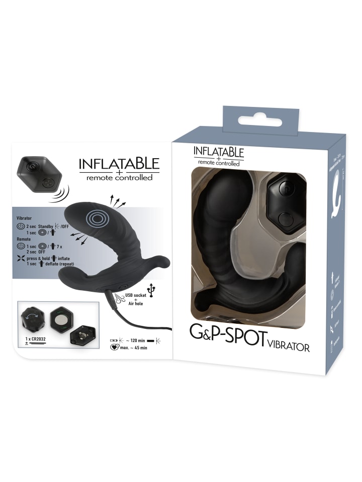 Inflatable   RC Vibrator G&P Spot Vibrator in schwarz günstig kaufen 12